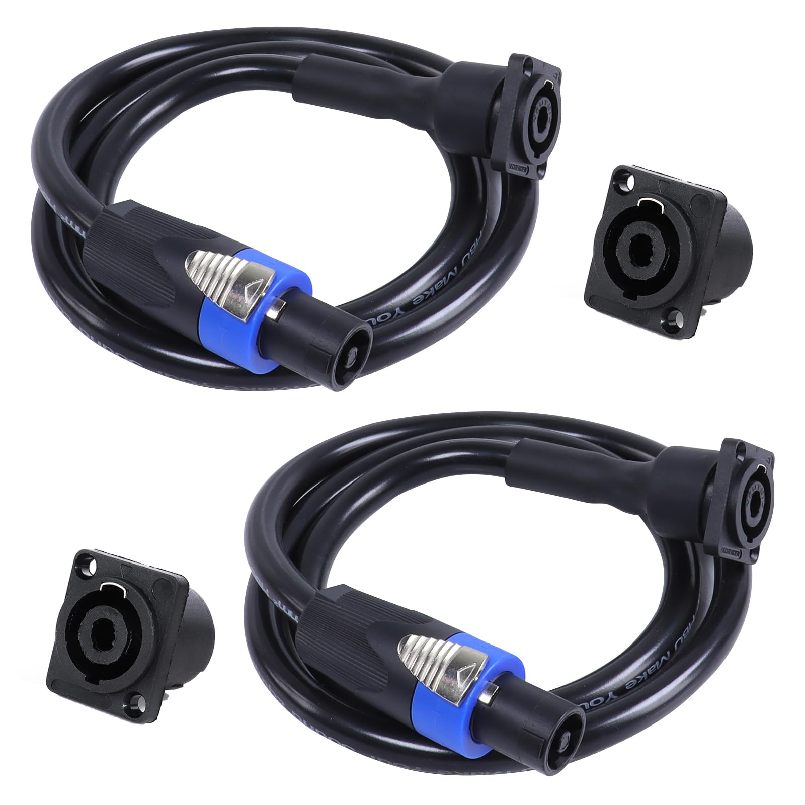 Amazon.com: SUNNAREPOON 3.28 Feet 4 Conductor Speakon Cables to
